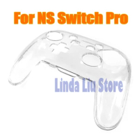 1pc Crystal Clear Case For NS Switch Pro Transparent Clear Hard Protective Cover Handle Shell for Nintendo Switch Pro Console