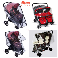 [Stroller Rain Cover]Ready StockBrand New Single/Double Twins Baby Stroller Pram Rain Cover for Rain