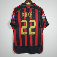《409》2006/2007 AC MILAN retro jersey-MILAN 06/07 final football shirt short sleeve long sleeve jer