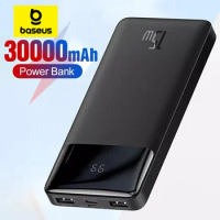 Baseus Power Bank Portable Charger 30000mAh External Battery PD 15W Fast Charging Pack Powerbank For Phone Xiaomi mi PoverBank