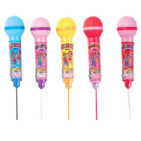 【江戶物語】日本進口 CORIS 麥克風造型汽水糖 15g 糖果 硬糖 零食 小朋友的最愛 玩具 顏色隨機出貨
