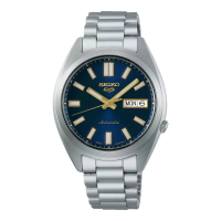 Seiko Jam Tangan Pria Seiko 5 Sport SRPL55K1 SNXS Vintage Gold Collection In Blazer Blue Stainless S