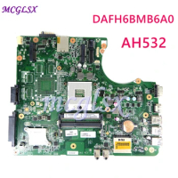 AH532 Laptop Motherboard REV2.0 For Fujitsu AH532 CP611975-01 DAFH6BMB6A0 Notebook Mainboard 100% Working Used