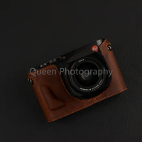 Genuine Leather Cowhide Bag Case Fr Leica Q Q2 QP Handwork Photo Camera Protective Sleeve Box Base 가방 고프로 сумка для фотоаппарата