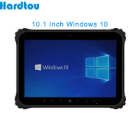 Hardtou 10.1 Inch Windows 10 Rugged RAM 4GB ROM 64GB 2D Barcode scanner Industrial Tablet PC LT1002