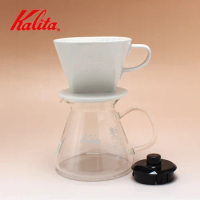Hand-Made Fan-Shaped Drip Filter, Glass Sharing Pot Set, Japanese Kalita, Glass Cup, Coffee Filter
