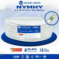Kabel NYMHY 3×0.75 mm² – Wilson Cables - Kabel Serabut Isi 3 - Per Meter, Putih