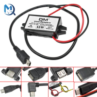 DC-DC 12V to 5V 3A 15W Step-Down Module Car Power Converter Micro Mini USB Step Down Voltage Power Supply Output Adapter