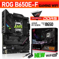 Socket AM5 Motherboard DDR5 ASUS ROG STRIX B650E-F GAMING WIFI 6E Mainboard PCIe 5.0 New AMD B650 Desktop ATX MAX-128G 6400MHz