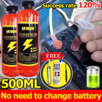 【No need to change battery】500ml Car battery water air Asid bateri kereta Battery acid water Battery