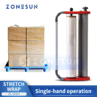 ZONESUN Wrap Roll Stretch Film Dispenser Plastic Wrap Wrapper Stretch Wrap Machine Pallet Wrapper ZS-SFD1