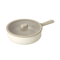 【NEOFLAM】迷你Chouchou咻咻系列炒鍋24CM-全覆底(電磁底) +玻璃蓋