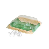 APW-4-1對折盒(木目葉) (和菓子/甜點/蛋糕/麵包/麻糬/壽司/生鮮蔬果/生魚片)【裕發興包裝】CP000561