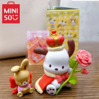 MINISO Sanrio Pachacco Flower and Junior Blind Box Kawaii Decorative Ornaments Cute Figure Gift Children's Toy ChristmasBirthday