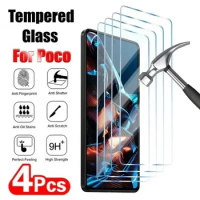 Protective Glass for Poco X3 Pro X3 NFC M5S M5 Film Screen Protector for Xiaomi Poco F3 F4 GT F2 Pro M3 M4 X4 Pro 5G Glass