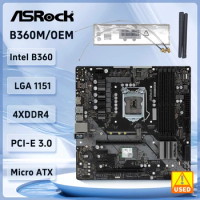ASRock B360M/OEM 1151 Motherboard Intel B360 DDR4 HDMI M.2 Intel Micro ATX Supports Intel 8/9th Gen Core i5 8500 cpu