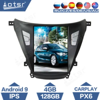 For Hyundai Elantra 5 2010 - 2016 Tesla Vertical Screen Android 9 Car Radio GPS Navigation CarPlay PX6 Player No 2 Din Autoradio