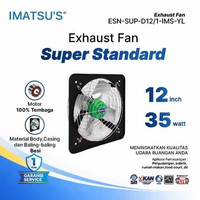 IMATSU'S Exhaust Fan 12 Inch – Kipas Ventilasi Hisap Udara Rumah, Toilet & Dapur 220V