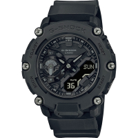 CASIO 卡西歐 G-SHOCK 一起冒險去 碳核心防護構造雙顯計時手錶 母親節送禮首選 GA-2200BB-1A
