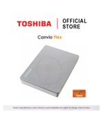 ฮาร์ดดิสพกพา Toshiba External HDD (2TB) USB 3.2 SuperSpeed, รุ่น (Canvio Flex)  (TSB-HDTX120ASCAA)