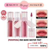 Son Tint Bóng Peripera Ink Bare Water Tint màu 01 02 03 04 05 06, Son Nước Bóng Nhẹ Peripera Water B