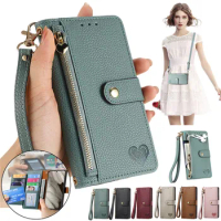 Honor 90 Lite 100 Pro X6a X7a X8 A Protcctive Case RFID Zipper Wallet Leather Book Funda Honor 50 Lite 70 80 X8a X9b Phone Cover