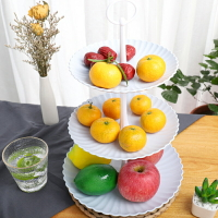 多層水果盤水果籃甜品臺展示架糖果盤零食盤家用擺件干果盤點心盤