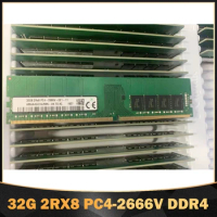 1PCS High Quality RAM 32GB 32G 2RX8 PC4-2666V DDR4 2666 ECC UDIMM For SK Hynix Memory