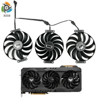 New 7PIN T129215SU 6800XT GPU Cooling Fan For ASUS Radeon RX 6950XT 6900XT 6800 6700 XT TUF OC GAMING Graphic Card Cooler Fan