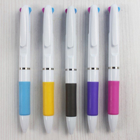 三色筆 P101 三色自動原子筆 (白桿)/一袋100支入(定10) 廣告筆 筆桿空白無印刷