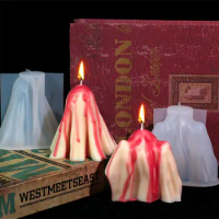 Cloak Ghost DIY Candle Silicone Mold Halloween Spectre Soap Resin Mould Drink Ice Tray Desk Party Decor Festival Chocolate Gifts