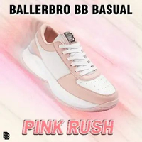 Sepatu Basket Ballerbro BB Basual | Sepatu Basket Pria | Sepatu Basket Wanita 44 Pink Rush