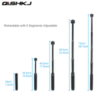 For OSMO Pocket/Insta360 One X DJI OM 4 Extension Selfie Stick Pole Rod Scalable for DJI OSMO Mobile 2 3 Zhiyun Accessories