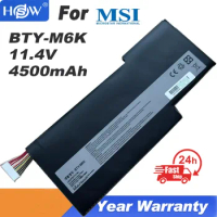 BTY-M6K 11.4V 52.4Wh Laptop Battery For MSI MS-17B4 MS-16K3 GF63 Thin 8RD 8RD-031TH 8RC GF75 Thin 3RD 8RC 9SC GF65 Thin 9SE/SX