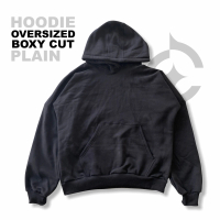 Comfyn - Hoodie 330GSM Oversized Boxy Cut Plain Cotton Fleece Heavyweight