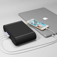 PD120W Mac Laptop &amp; Mobile Phone Power Bank 30000mAh AC DC Super Fast Charger PC Power Bank 2021 New Trending Products