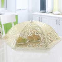 飯罩菜罩 可折疊餐桌罩飯菜罩 長方形防蒼蠅蓋菜罩大號遮菜傘罩