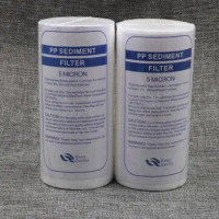 Free Shipping 2pcs/lot PP Sediment Filter 5 inch 5 Micron Polypropylene Replacement PP Water Filter Cartridge Cotton Filter