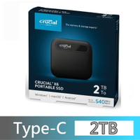 美光 Micron Crucial X6 2TB 外接式 固態硬碟 Portable SSD 2000G
