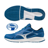 【MIZUNO 美津濃】慢跑鞋 男鞋 運動鞋 緩震 一般型 寬楦 MAXIMIZER 26 藍白 K1GA240004