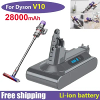 2023 Dyson V10 SV12 Rechargeable Battery 25.2V 28000mAh for Dyson V10 Absolute Replaceable Fluffy Cyclone Vacuum Cleaner Battery