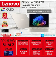 LENOVO YOGA SLIM 7 14ILL10 83JX00AWID ULTRA 5 226V 16GB SSD 512GB 14" WUXGA OLED (NON TOUCH) W11 + O