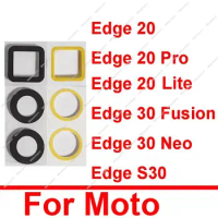 Rear Camera Lens Glass For Motorola MOTO Edge 20 Pro S Pro 20 Lite Edge 30 Fusion 30 Neo S30 Back Camera Lens Adhesive Sticker