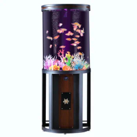 Living Room Large Change Water Fish Tank Ecological Aquarium Bottom Filter Fish Tank