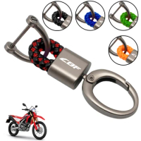 For HONDA CRF300L CRF250L CRF230 450L CRF250F 250 450 R/X 150 300L Keyring Braided Rope Keychain Motorcycle Accessories