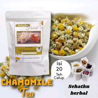 Chamomile tea : Teh Bunga Chamomile anti insomnia isi 20 Tea Bag Herbal tea Air Asam