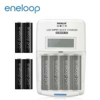 國際牌eneloop高容量充電電池組(旗艦型充電器+4號8入)
