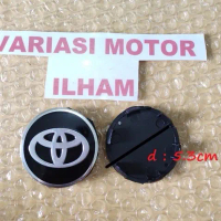 DOP RODA TUTUP VELG AS TOYOTA AGYA CALYA HITAM RING 13 diameter 5.3cm