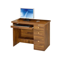 【唯熙傢俱】進昇柚木色3.5尺電腦桌(書房 學生書桌 書架書桌 書桌 辦公桌 電腦桌)