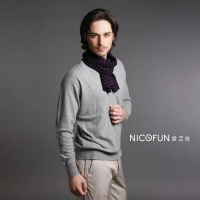 【NicoFun 愛定做】100%cashmere 真羊絨 男仕 長袖上衣 針織 毛衣 50碼(輕盈保暖 秋冬必備)